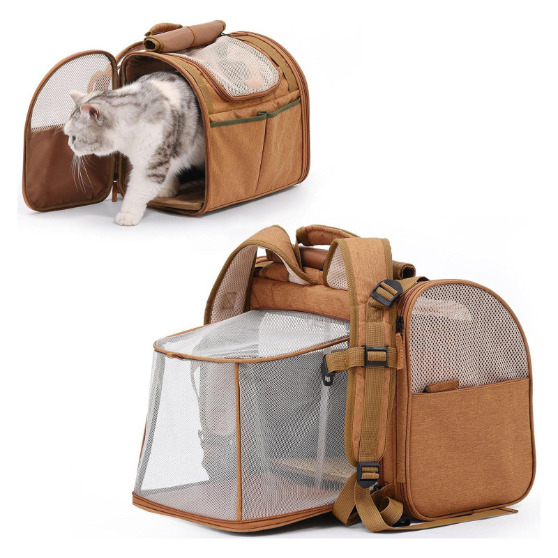 Foldable Backpack Small - Taşınabilir Kedi Taşıma Çantası, Genişletilebilir, Büyük