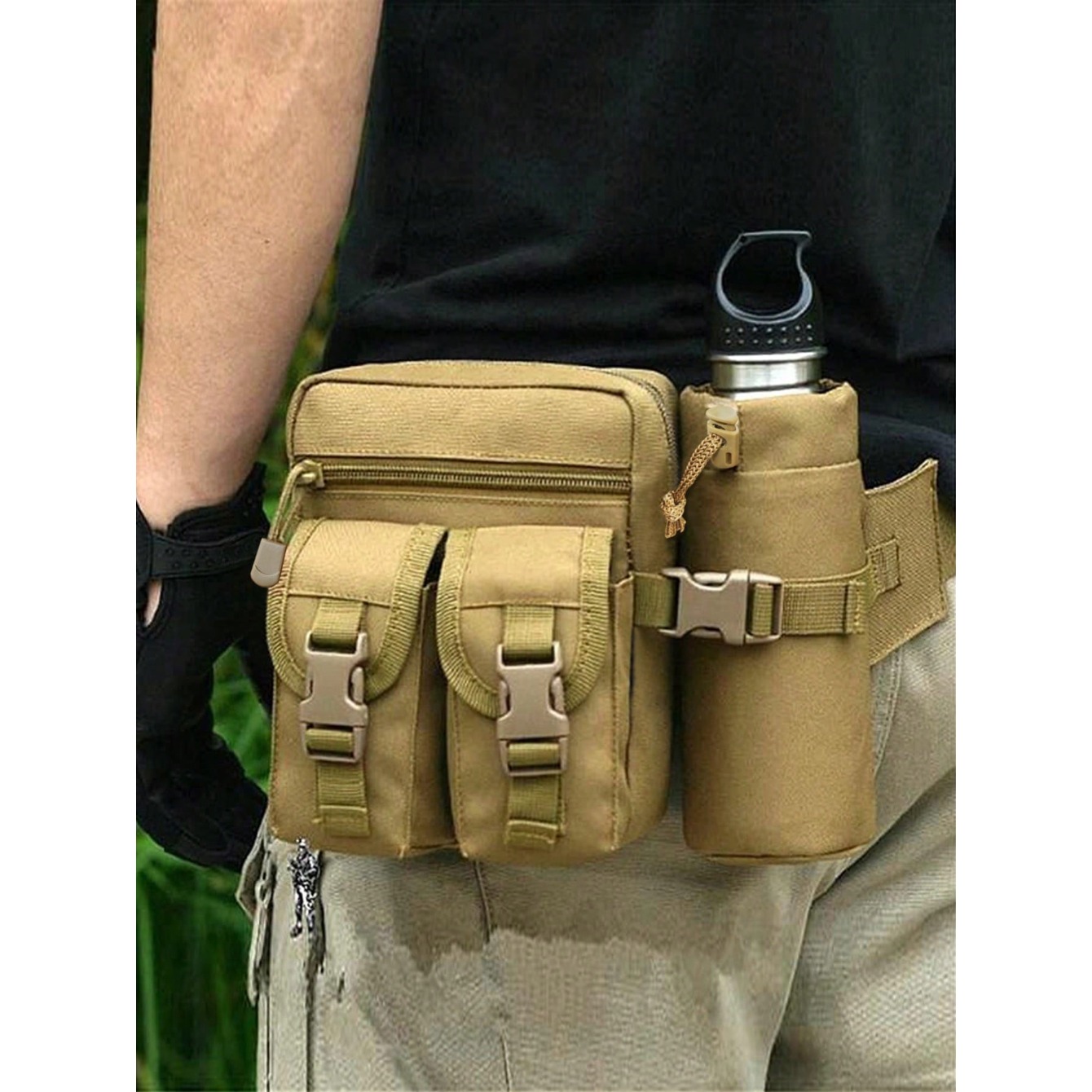 Hiking Backpack Waterproof - Şık Tasarımlı Erkek Bel Çantası, Su