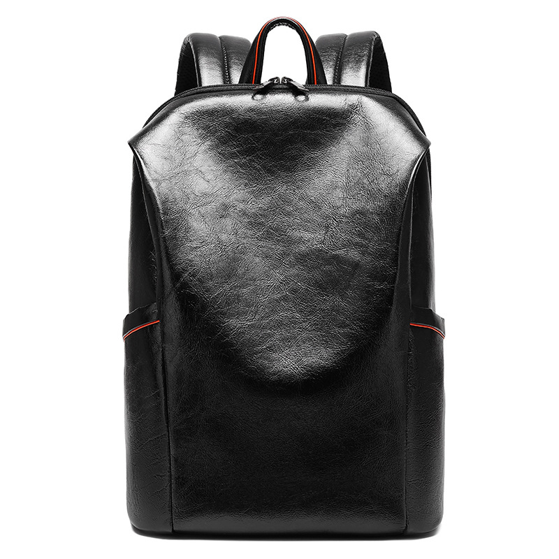 Leather Backpack Vintage - Erkekler için Siyah, Orijinal Deri, Vintage
